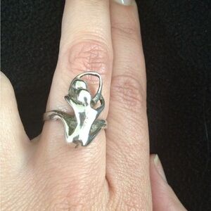 Ring 925 Sterling Silver Dancers Lovers Size 8 Pride Sexy